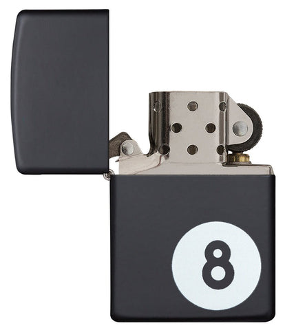 Billiards 8-Ball Black Matte Windproof Lighter | Zippo USA