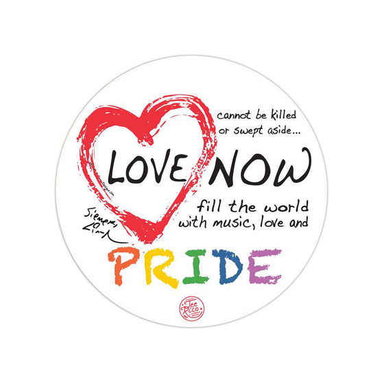 Love Is Love Pride - Removable Vinyl Bumper Sticker