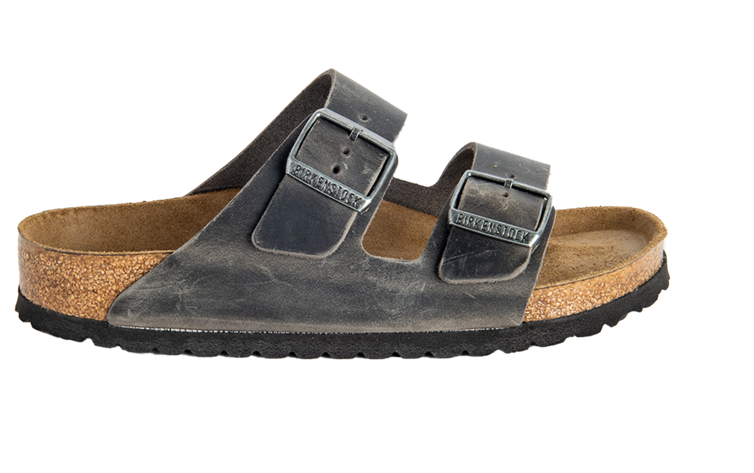 birkenstock arizona soft footbed iron oiled leather