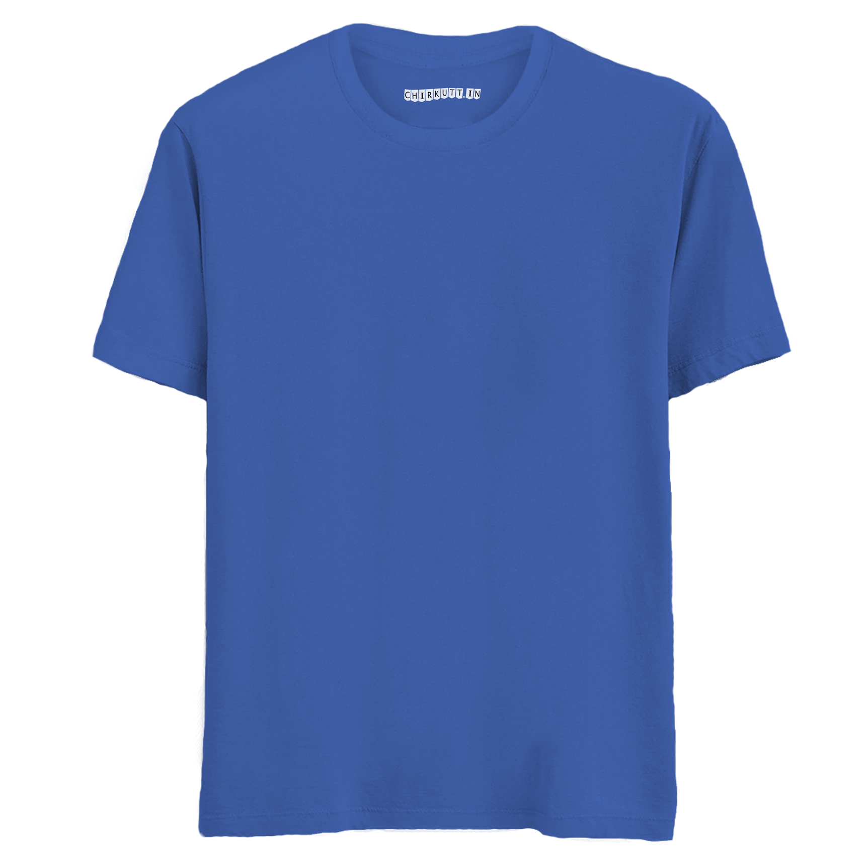 Solid Royal Blue Half Sleeves T-Shirt – Chirkutt