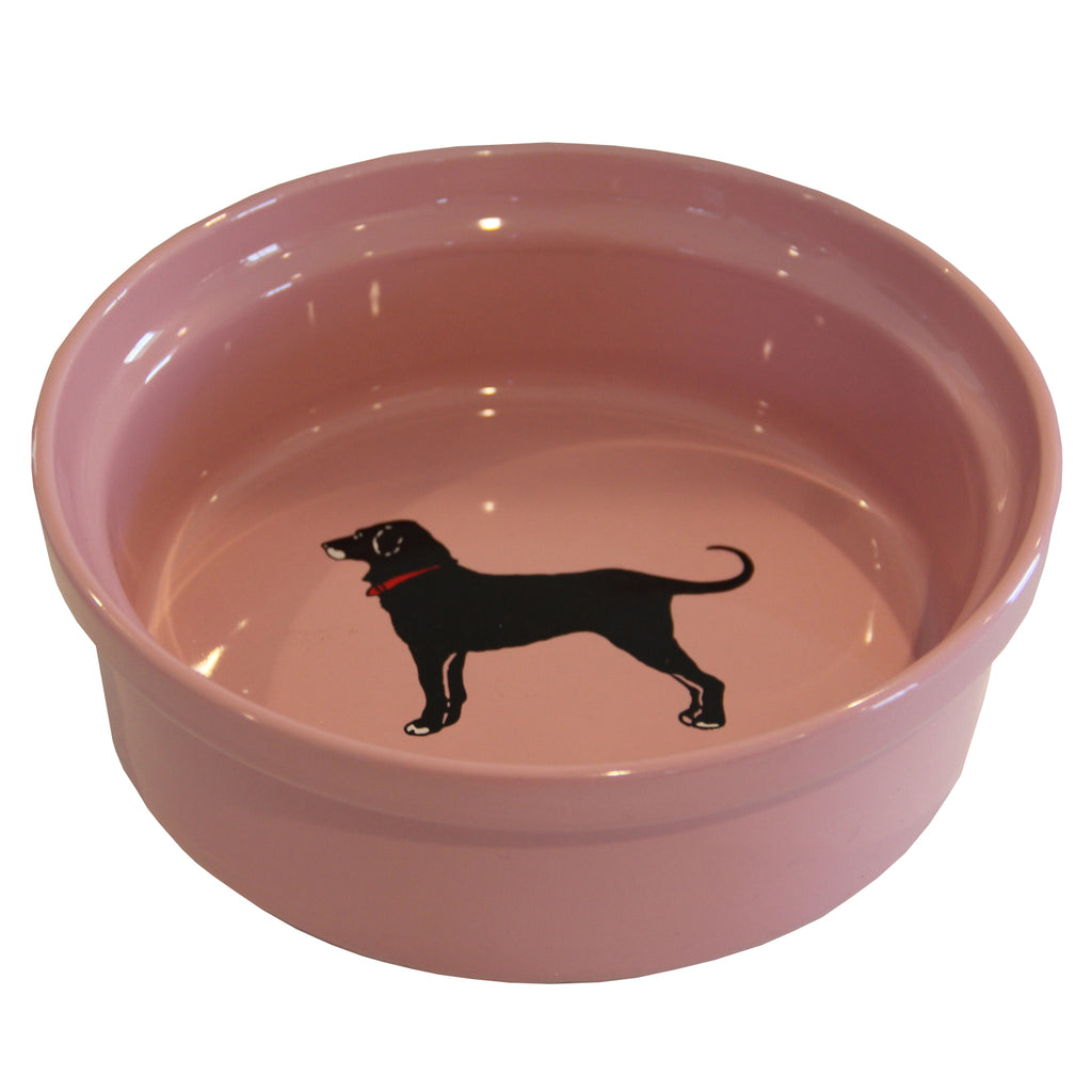 pink dog dish