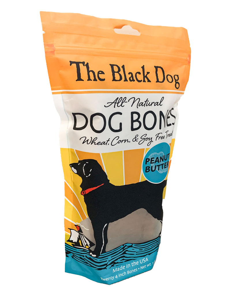 black dog dog treats