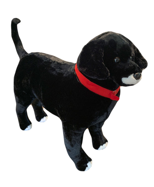 black dog plush