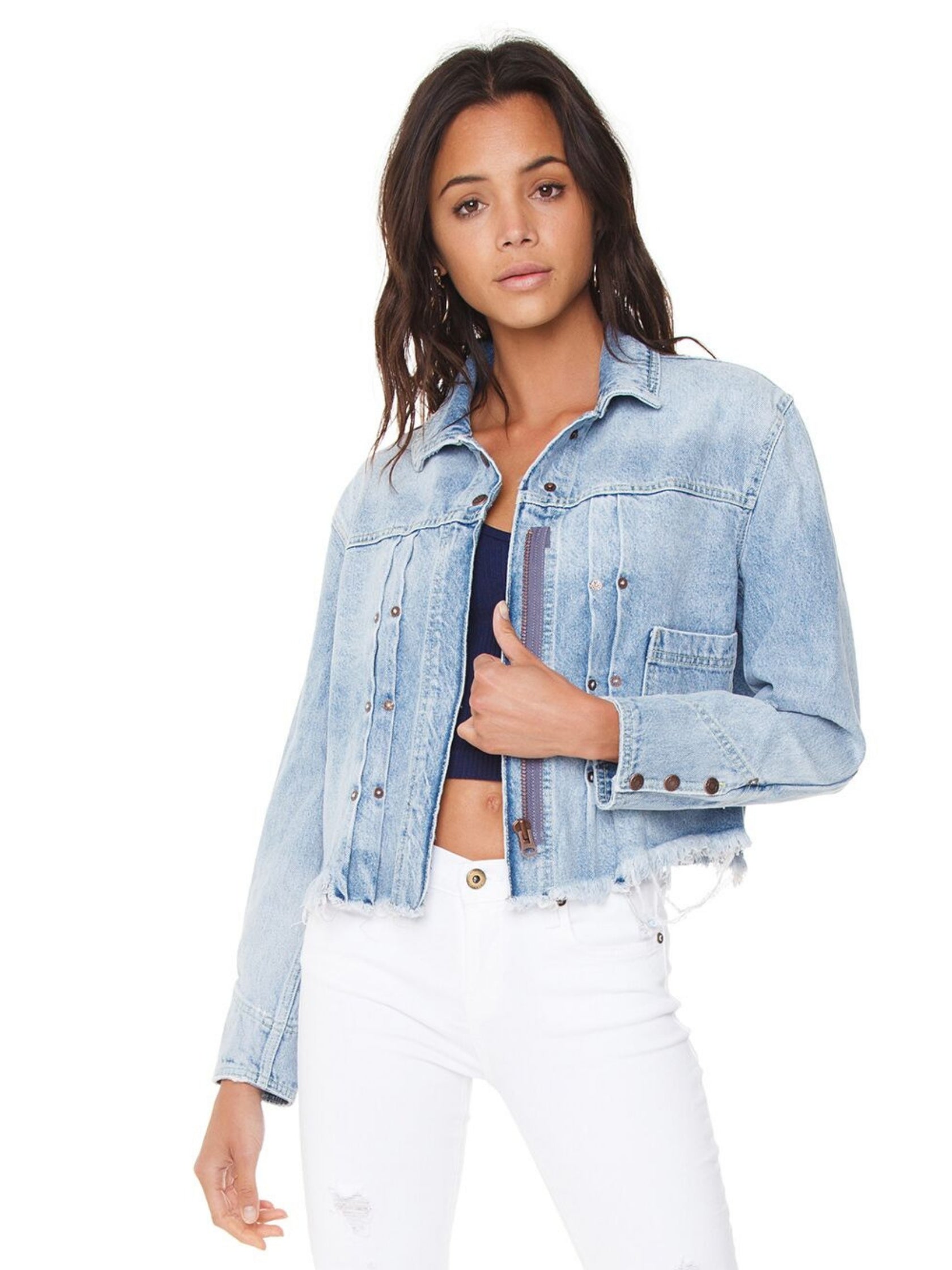 free people denim jacket