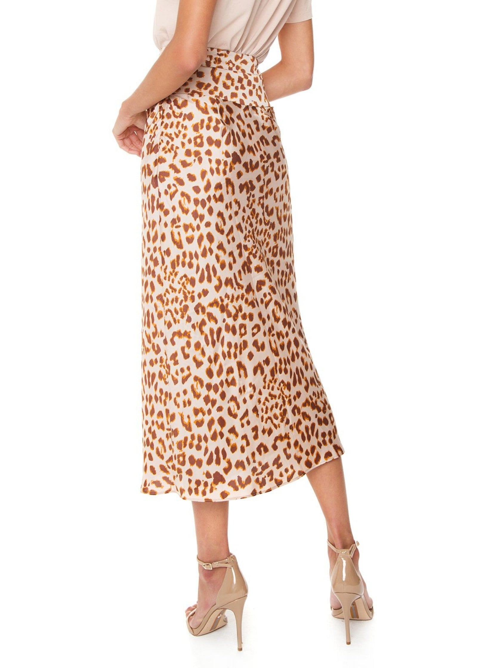 free people normani leopard skirt