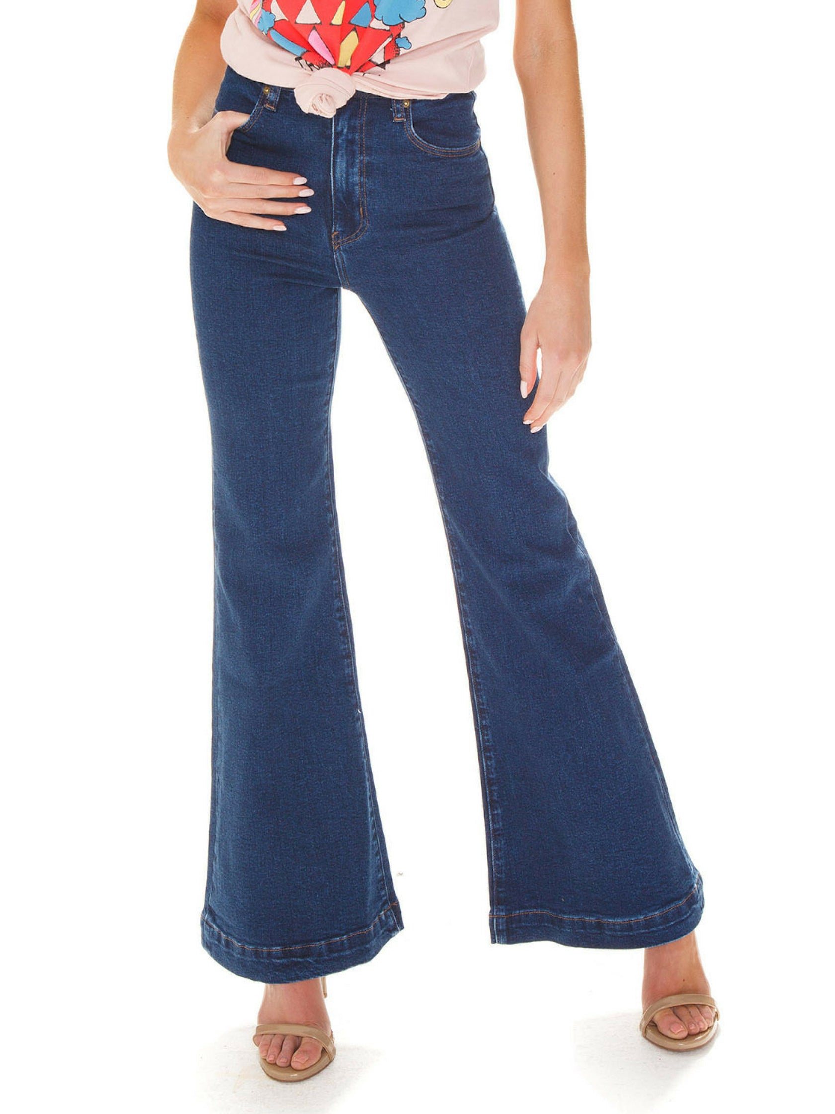 rollas flared jeans