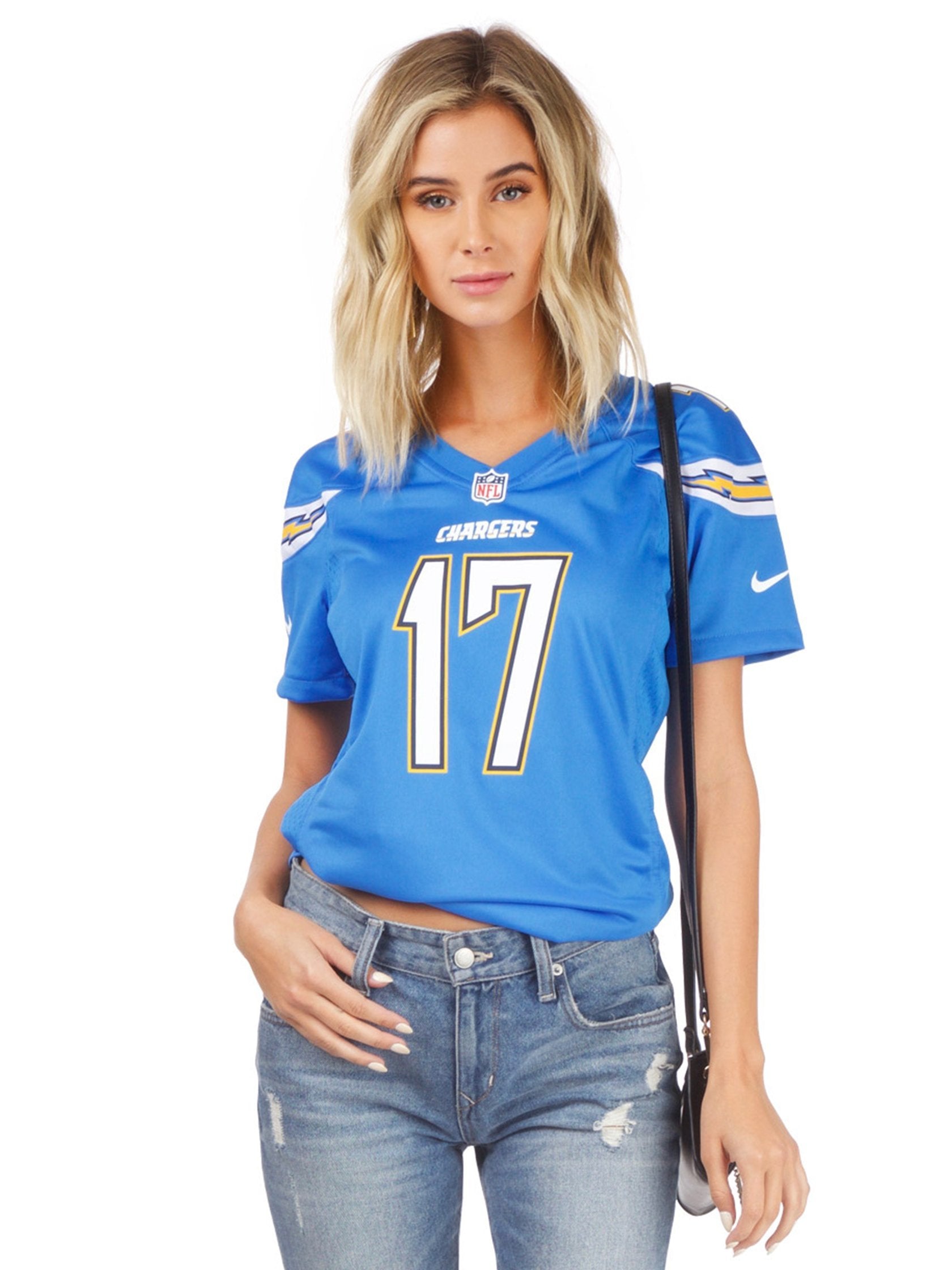 girls chargers jersey