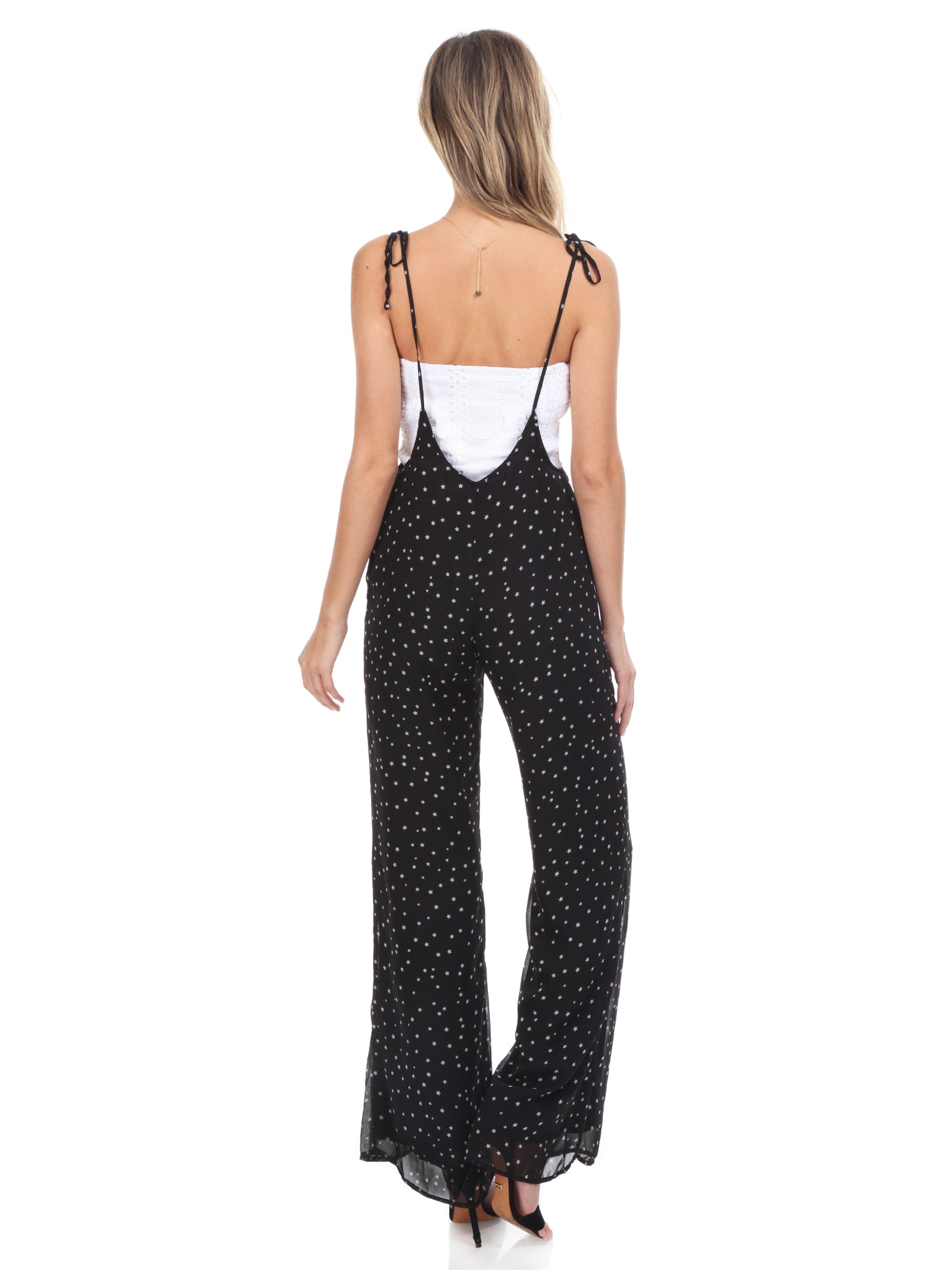 star print jumpsuit