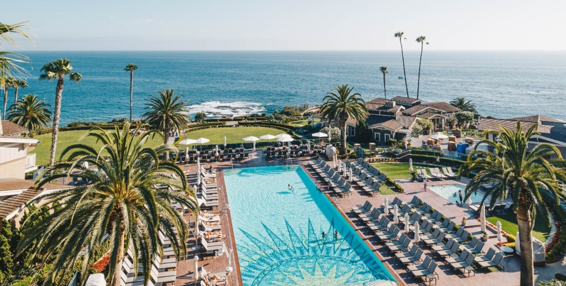 overview image of the pool at montage laguna beach