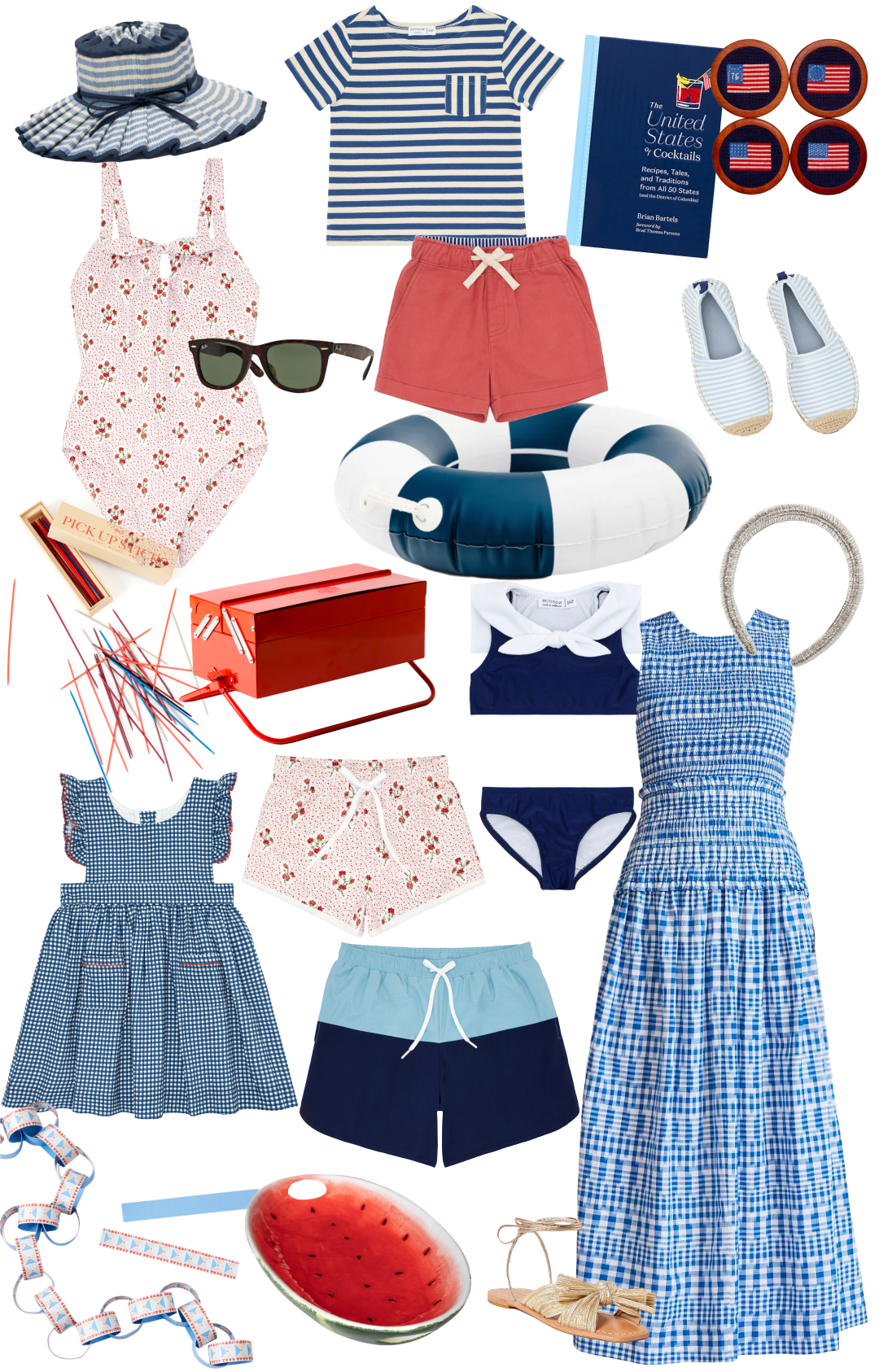 fourth of july style guide featuring different products