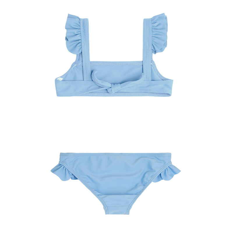 girls peri blue tie back bikini – minnow