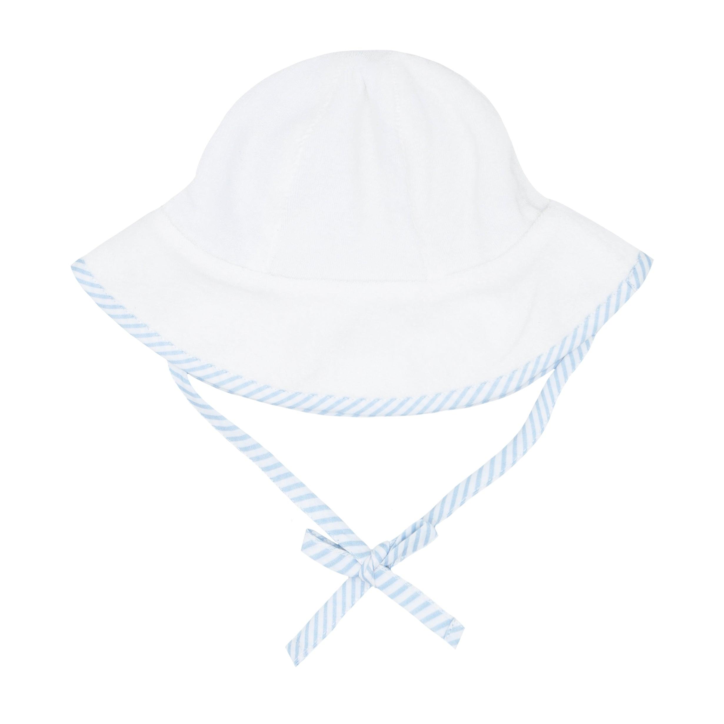 white french terry sunhat