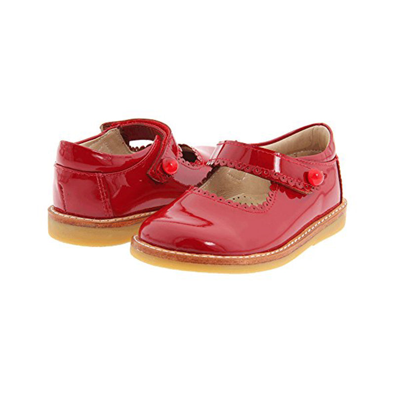 red patent leather mary janes