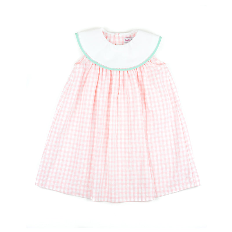 baby pink gingham dress