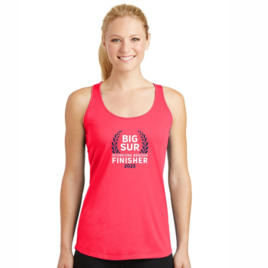 Women's Tech Racerback Singlet - Hot Coral - 2023 In Training