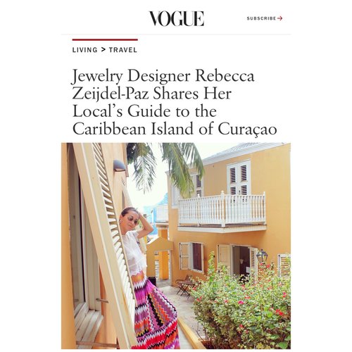 Rebecca Paz Curacao Guide Vogue
