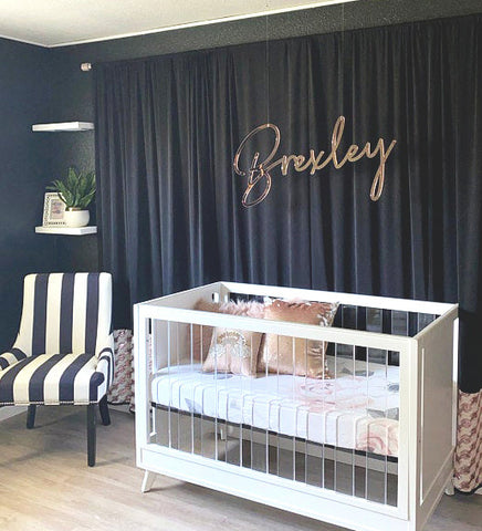 black and white modern nursery decor ideas