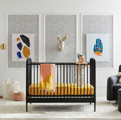Colorful Geometric Modern Art Nursery Decor