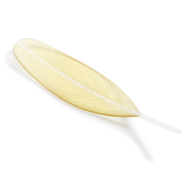 Citrine Glass Feather – Auckland Art Gallery Shop