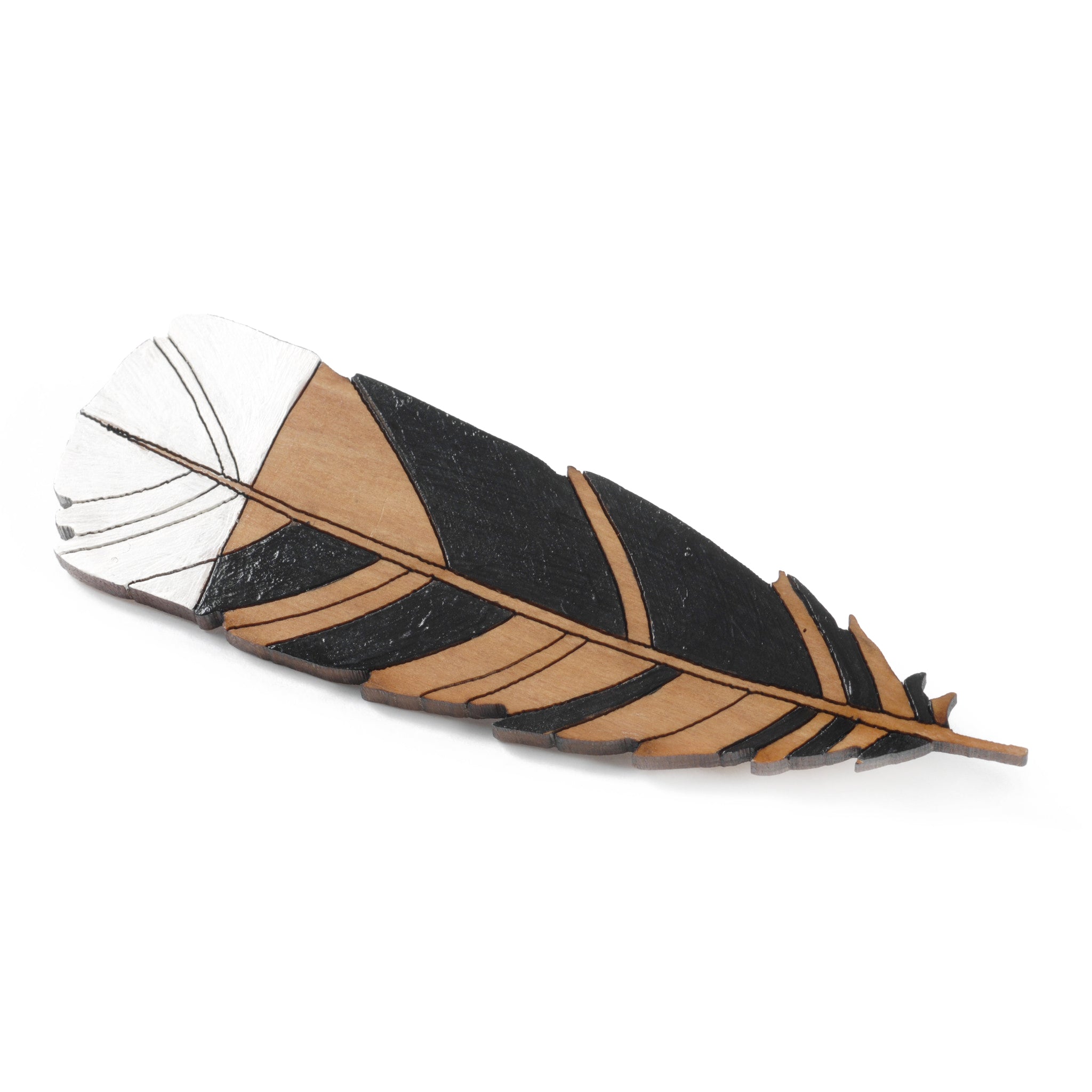 Huia Feather Brooch