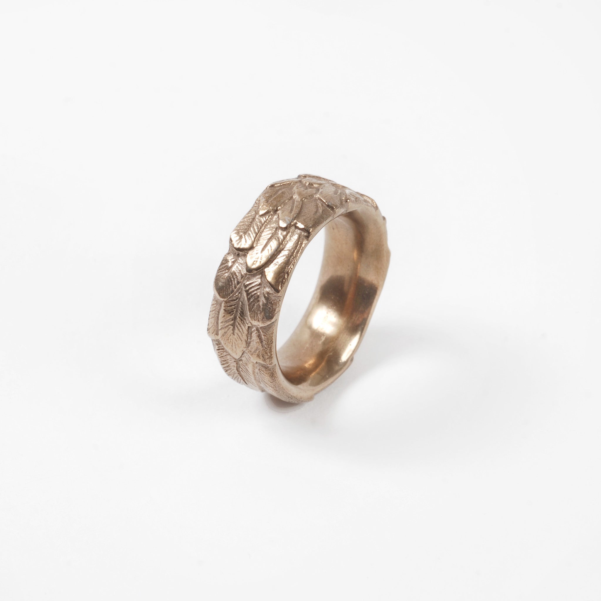 Bronze Feather Ring