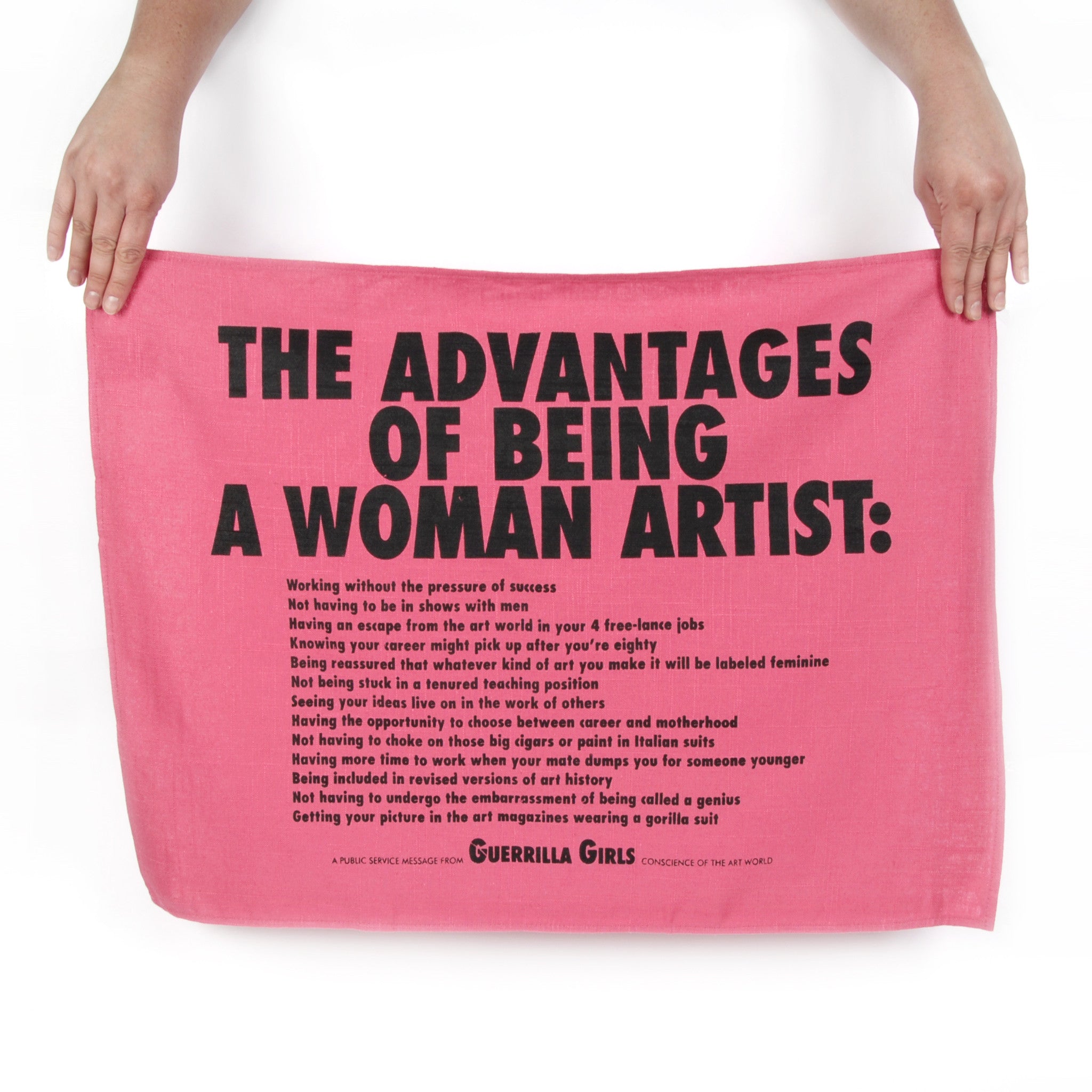 Guerrilla Girls Advantages Tea Towel