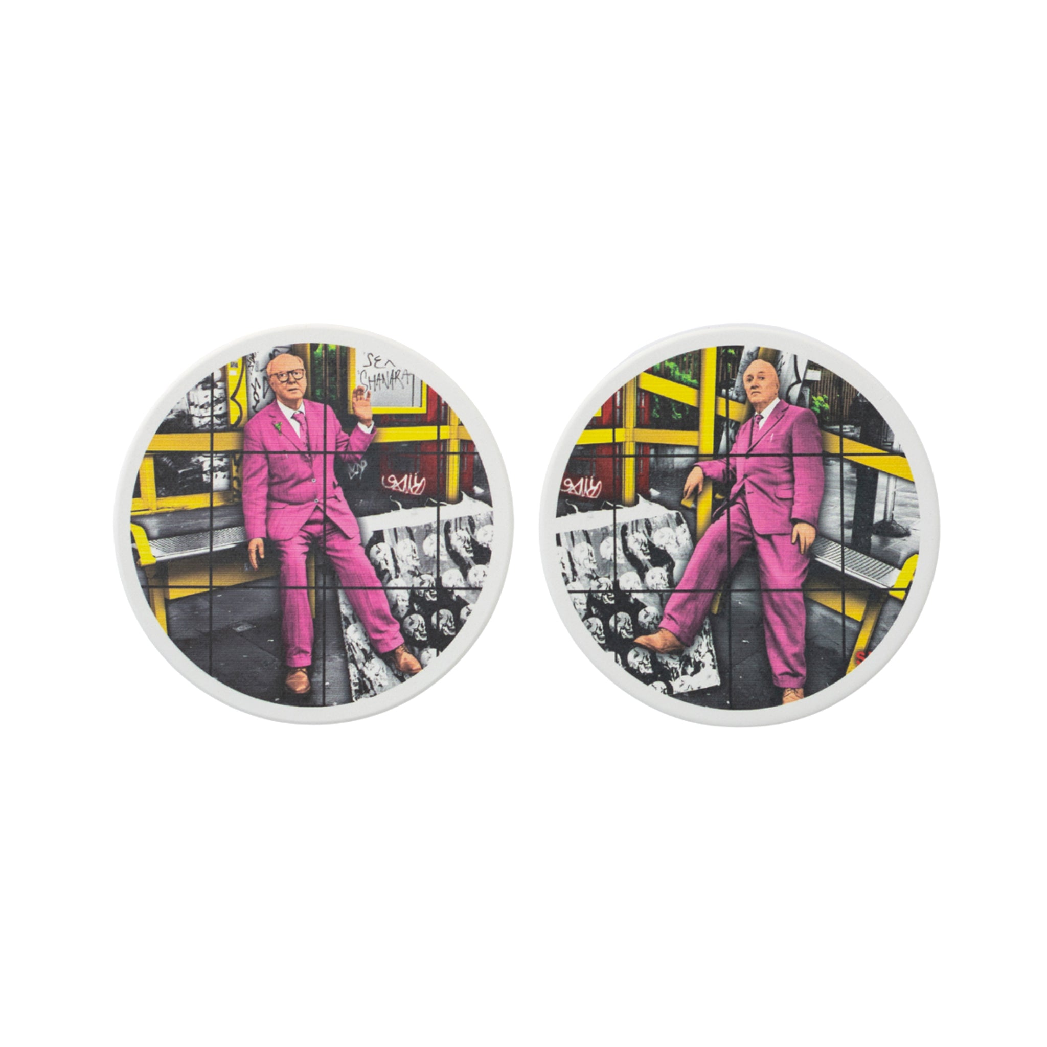 Gilbert & George Coaster Set