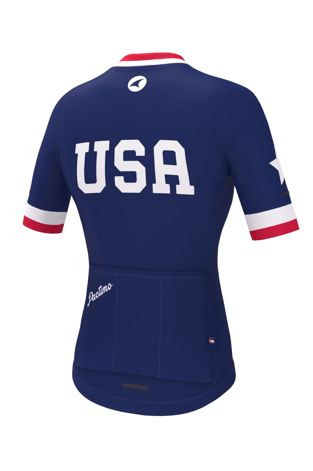 Women's Retro USA Cycling Jersey - Ascent Aero Back View