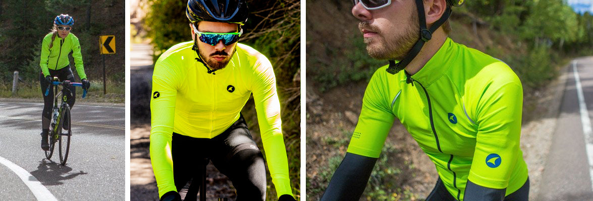 hi vis bike jersey