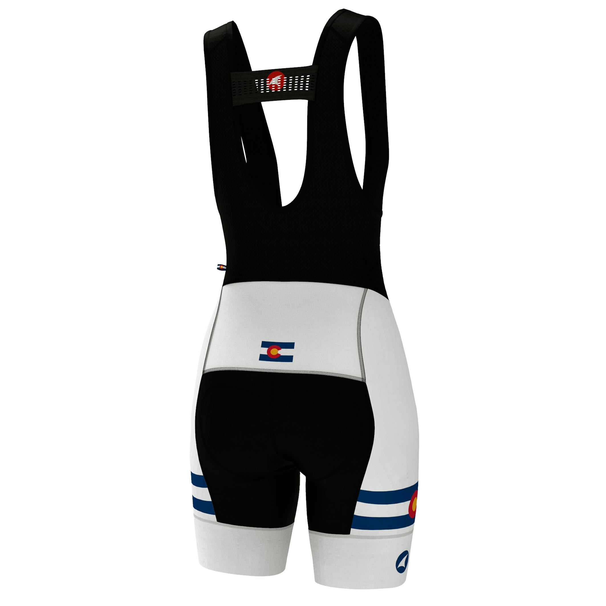 white cycling bib shorts