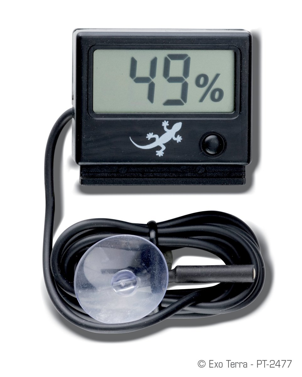 GALAXYFARM Mini Humidity & Temperature Meter - measuring on the