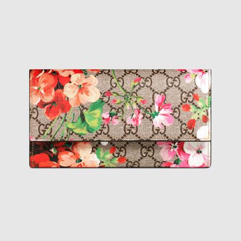 GUCCI BLOOMS CONTINENTAL WALLET