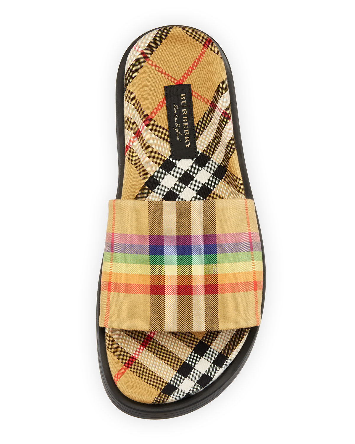 burberry rainbow slides