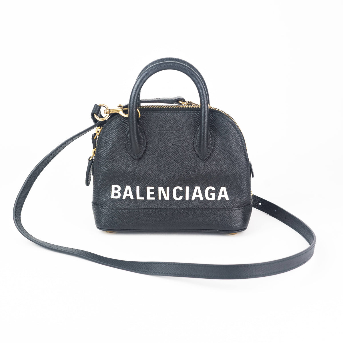 Balenciaga Grained Calfskin XXS Ville Top Handle Bag — Luxurysnob
