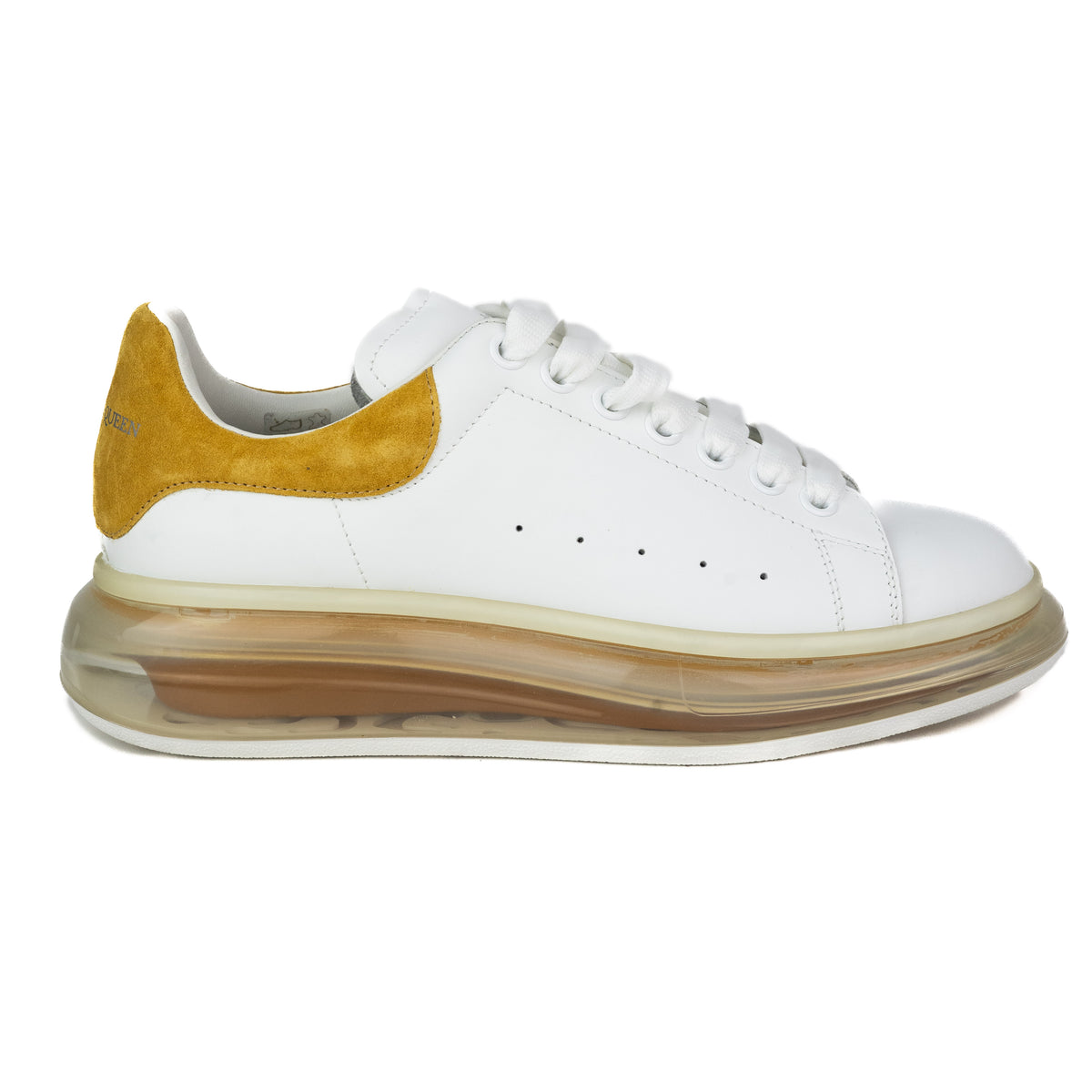 Alexander McQueen Oversized Sneakers in Clear and Yellow — Luxurysnob