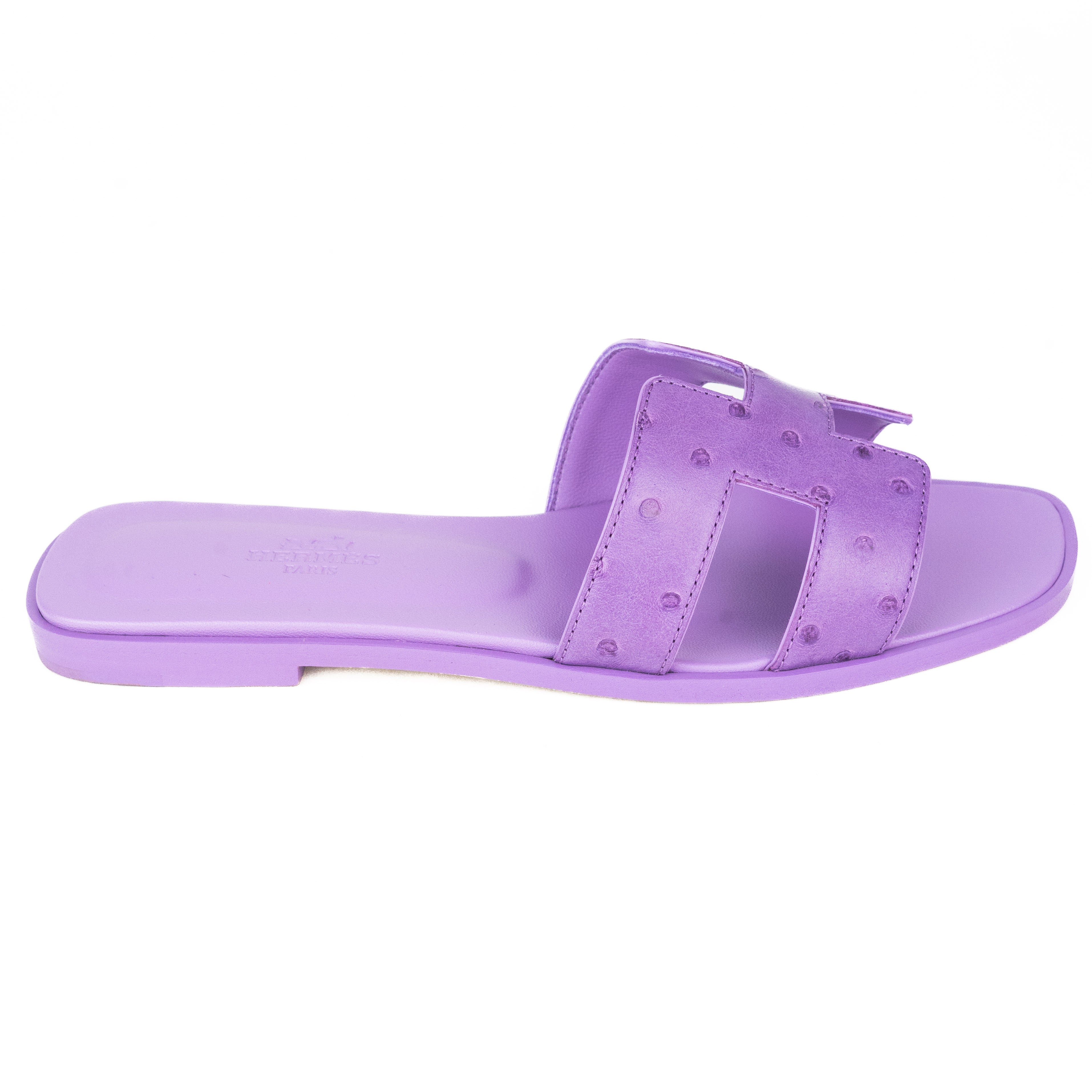 hermes sandals purple