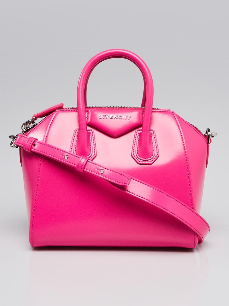 Givenchy Mini Antigona Bag in Hot Pink Smooth Leather — Luxurysnob