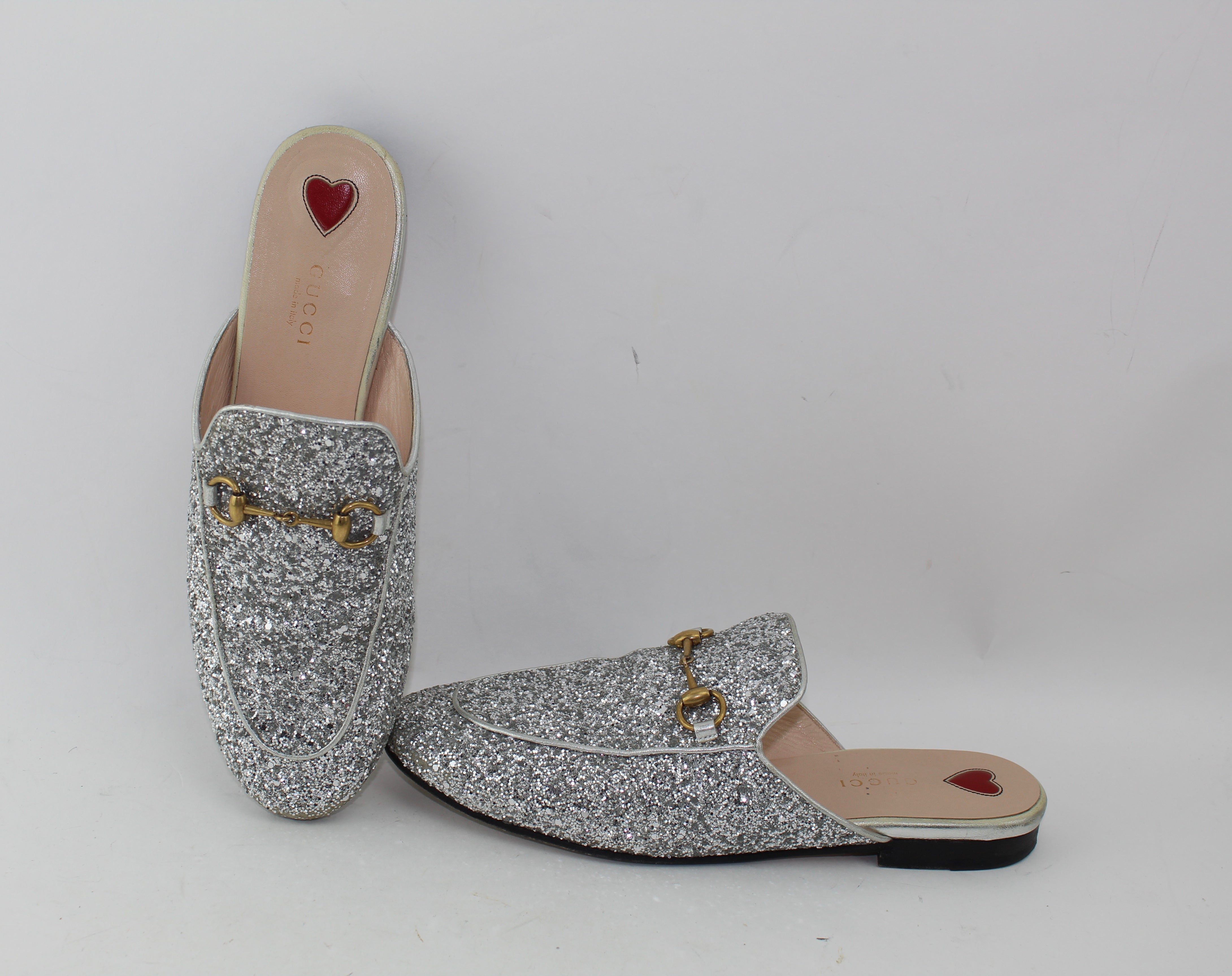 gucci princetown glitter slipper