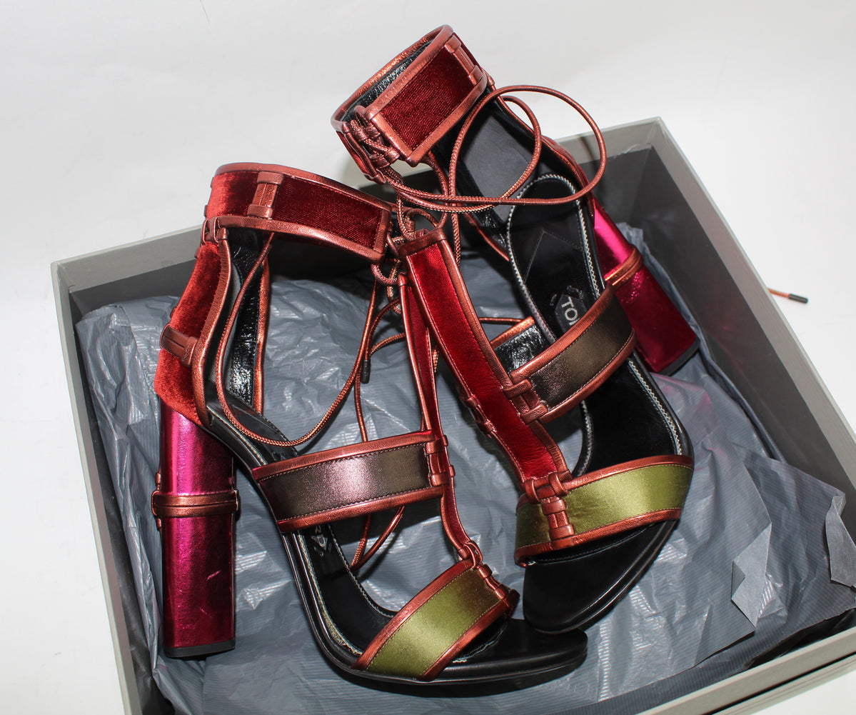 TOM FORD PATCHWORK CAGE SANDALS — Luxurysnob