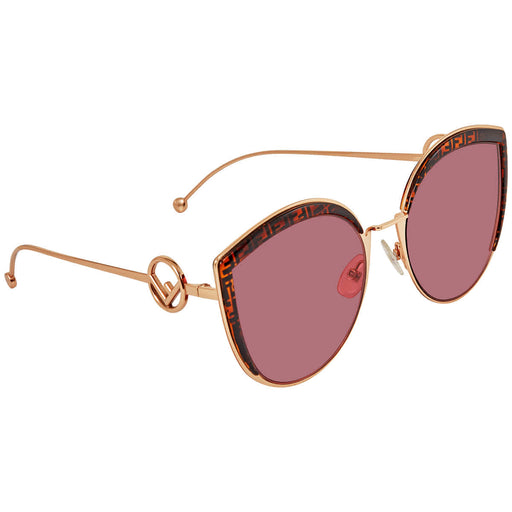 Skibform At vise Korrespondance Fendi Burgundy Cat Eye Sunglasses — Luxurysnob