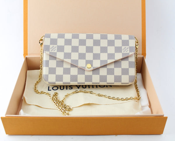 LOUIS VUITTON POCHETTE FELICIE AZUR | LuxurySnob Genuine Pre Owned Designer Goods