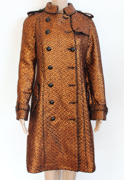 Burberry Metallic Wool Coat (Very Rare) — Luxurysnob