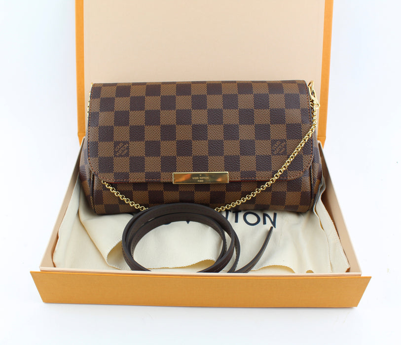 LOUIS VUITTON Favorite PM Monogram Canvas Crossbody Bag Brown   electricmallcomng