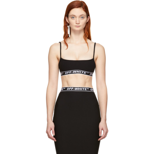 Off-White Logo Band Stretch Bra Top — Luxurysnob