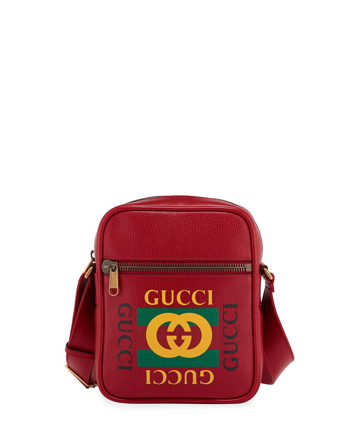 gucci messenger bag red