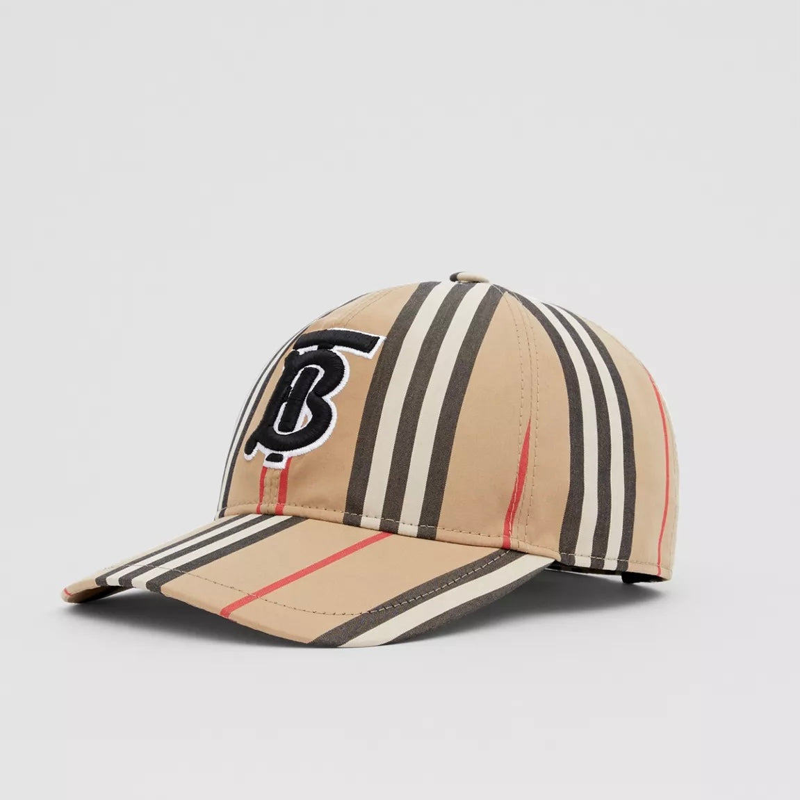 Burberry Monogram Motif Icon Stripe Cotton Baseball Cap — Luxurysnob