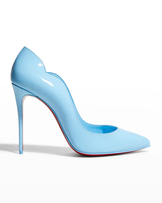 Adskille Fabel Dominerende Christian Louboutin Hot Chick Patent Leather Pumps in Light Blue —  Luxurysnob