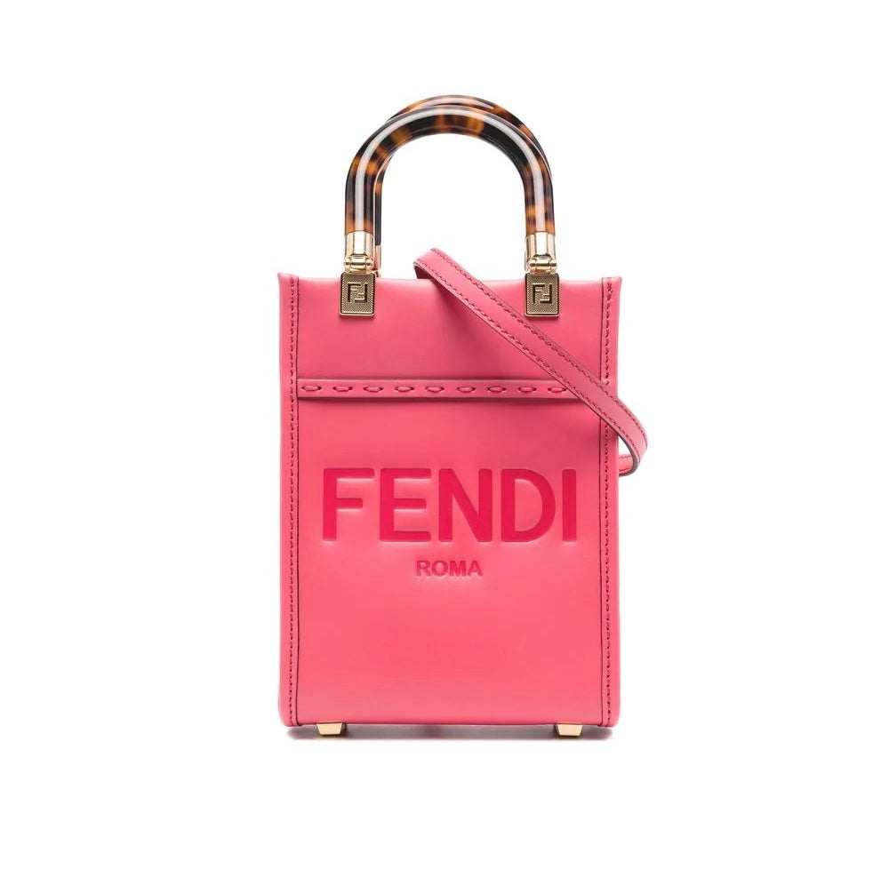 Fendi Mini Sunshine Shopper in Fuchsia — Luxurysnob