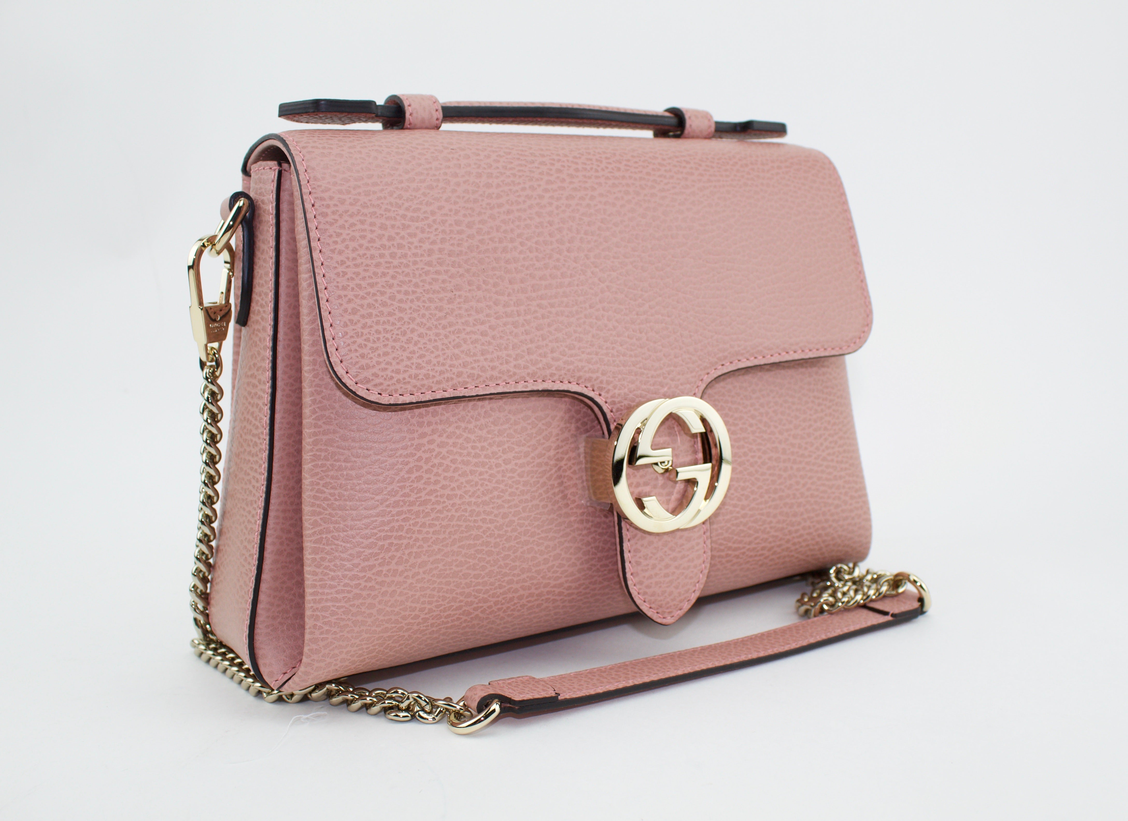 gucci dollar calfskin interlocking shoulder bag