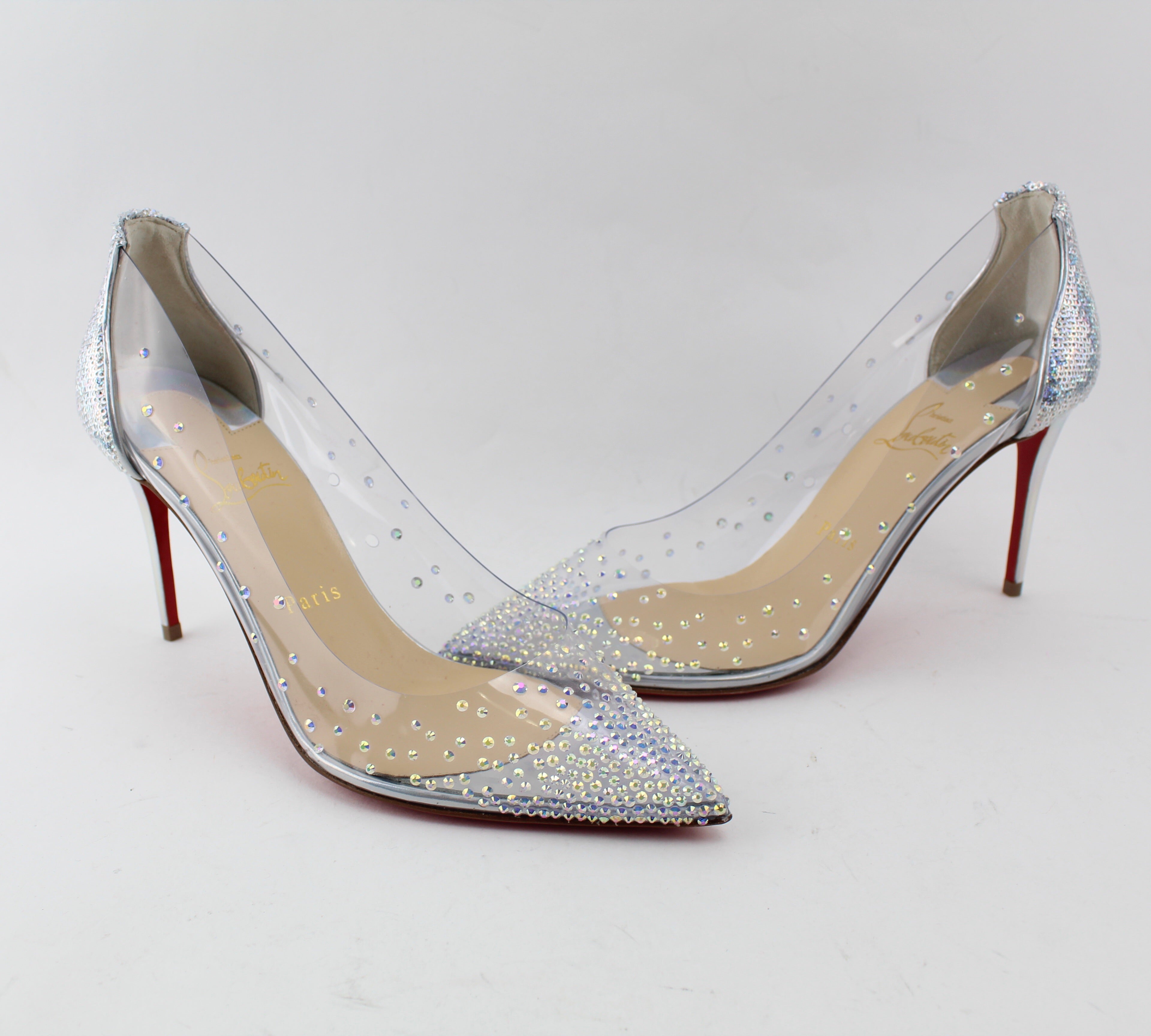 CHRISTIAN LOUBOUTIN DEGRASTRASS PVC 85 